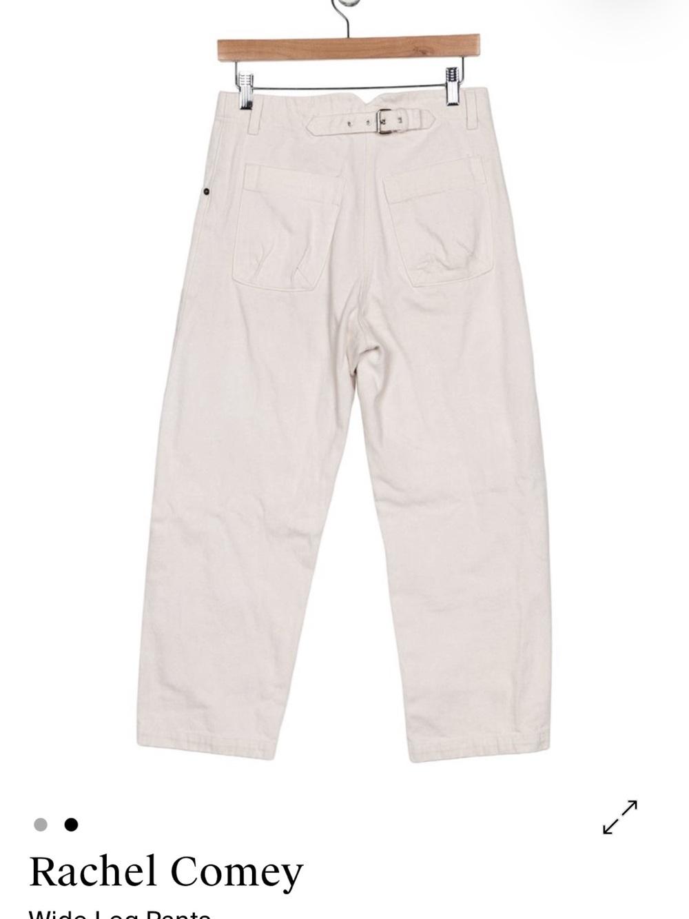 RARE Rachel Comey Handy jeans - white with light denim panels, size 4 - Picture 8 of 8